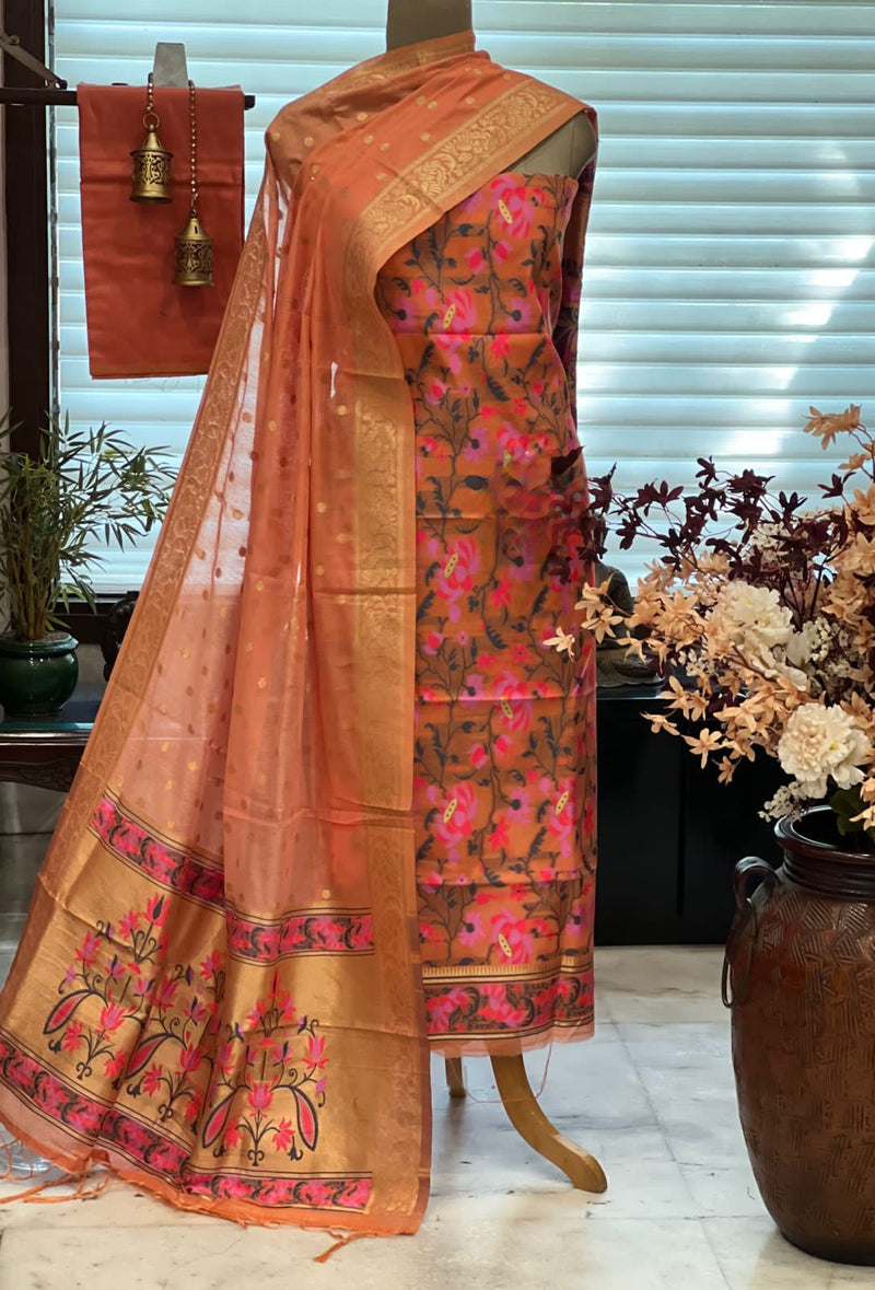 Vastu Jamdani Vol 1Lawn Cotton Printed Designer Dress Material Collection:  Textilecatalog